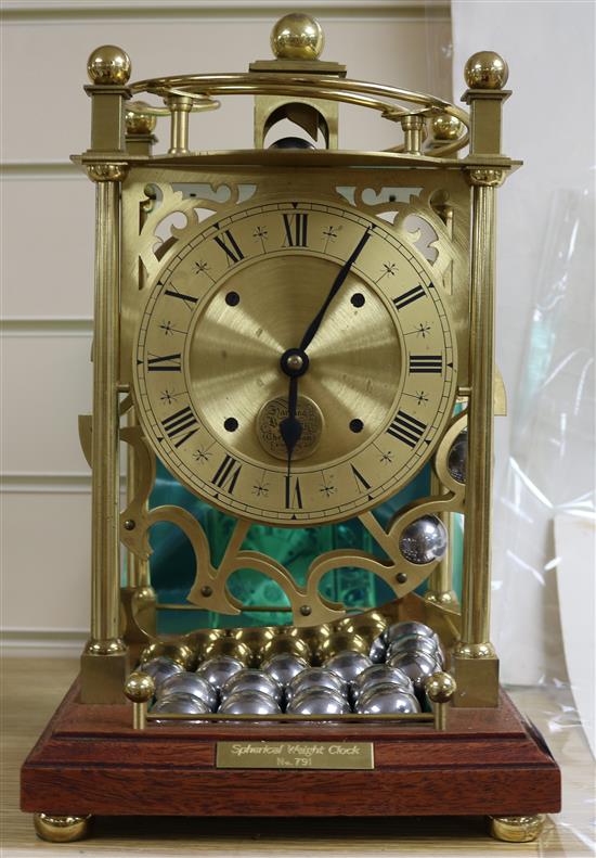 A spherical weight clock